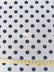 Poly Cotton Printed Fabric Big Polka Dots / White/Navy Dots / 50 Yard Bolt