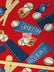 Fleece Printed Fabric Sports Baseball / Ball & Bat / Sold By The Yard