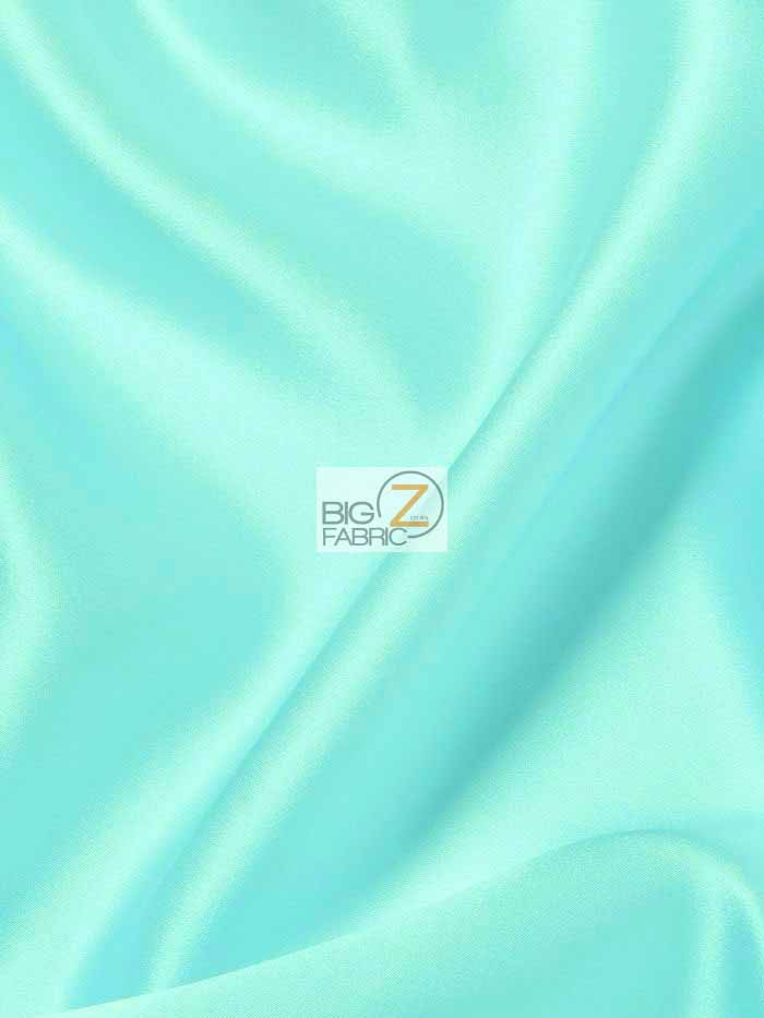 Solid Crepe Back Satin Fabric / Aqua / Sold By The Yard