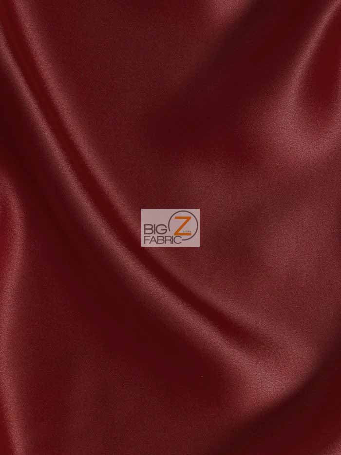 Solid Crepe Back Satin Fabric / Burgundy / Sold By The Yard