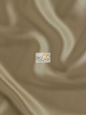 Buy capuccino Solid Crepe Back Satin Fabric / White / Sold By The Yard