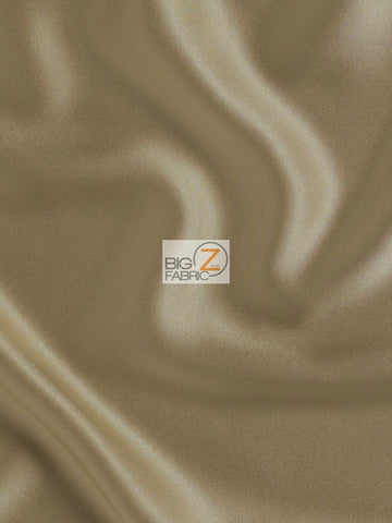 Buy capuccino Solid Crepe Back Satin Fabric / White / Sold By The Yard