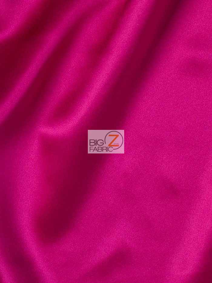 Solid Crepe Back Satin Fabric / Fuchsia / Sold By The Yard