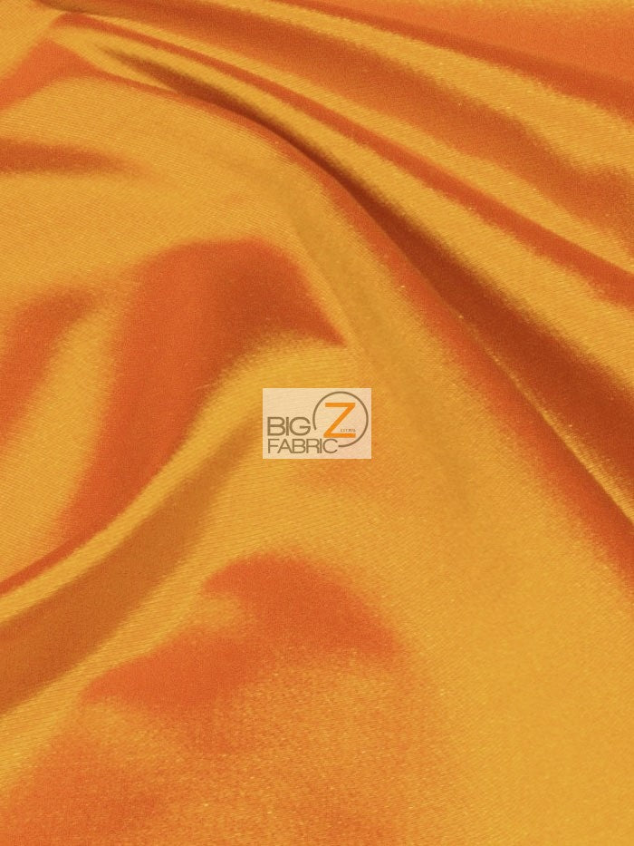 Solid Crepe Back Satin Fabric / Orange / Sold By The Yard