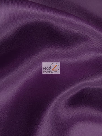 Buy plum Solid Crepe Back Satin Fabric / White / Sold By The Yard