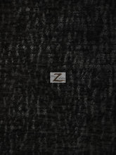 Crushed Chenille Everest Fabric / Black / Sold By The Yard