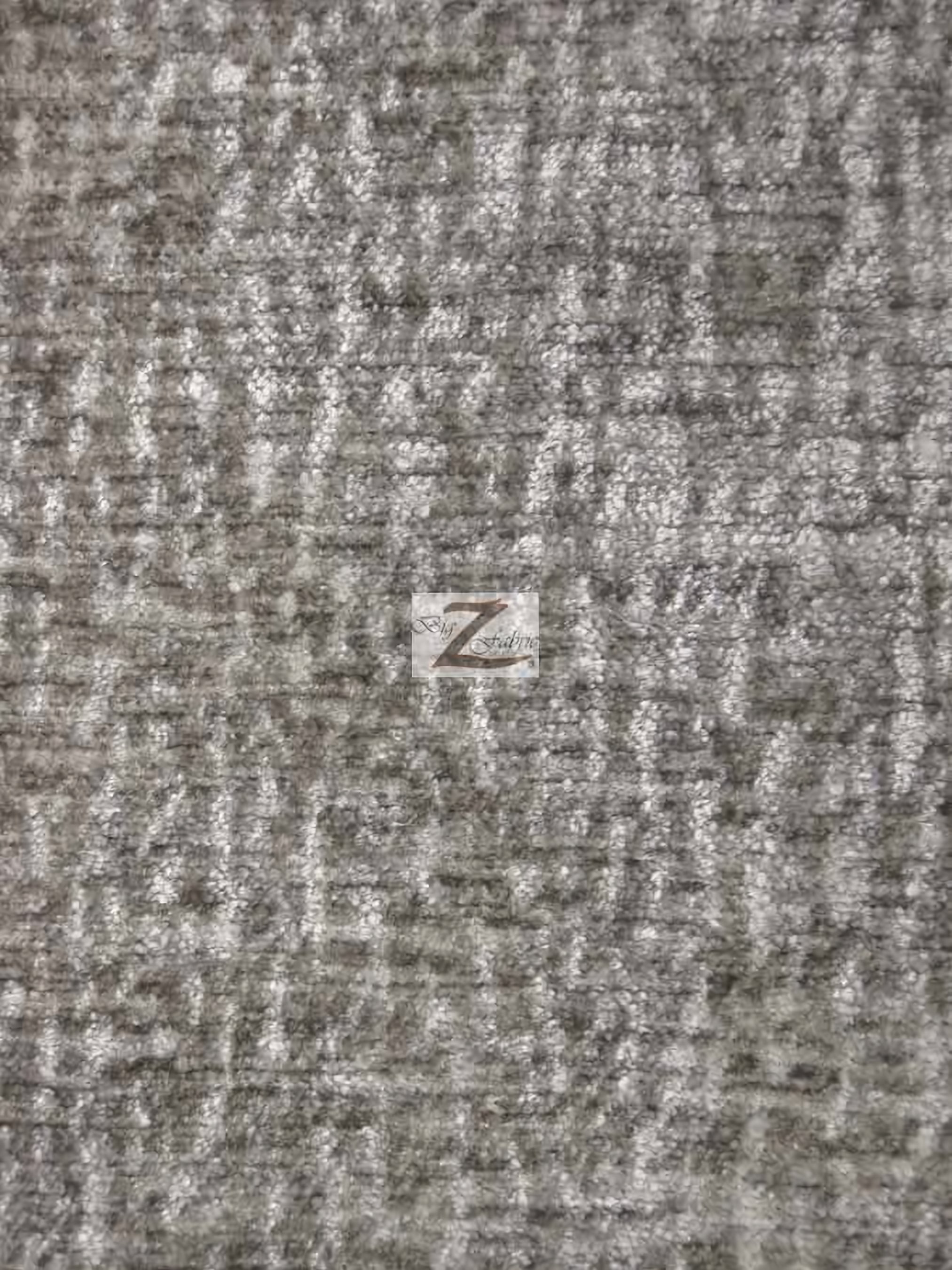 Crushed Chenille Everest Fabric / Shadow / Sold By The Yard