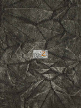 Crushed Flocking Upholstery Velvet Fabric / Charcoal / 50 Yard Roll