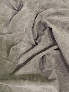 Crush Flocking Upholstery Velour Velvet Fabric / Gray / Sold By The Yard