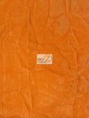Crushed Flocking Upholstery Velvet Fabric / Orange / 40 Yard Roll-1