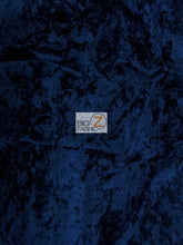 Crushed Flocking Upholstery Velvet Fabric / Royal Blue / 50 Yard Roll