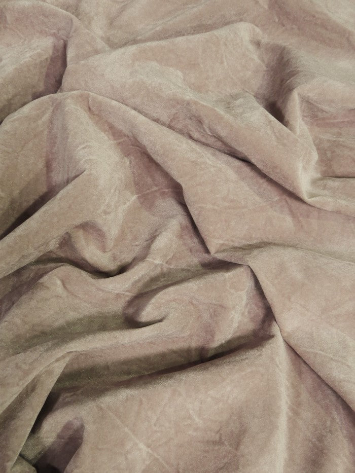 Crush Flocking Upholstery Velour Velvet Fabric / Rose / Sold By The Yard