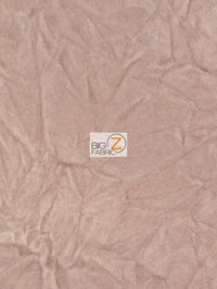 Crushed Flocking Upholstery Velvet Fabric / Rose / 50 Yard Roll