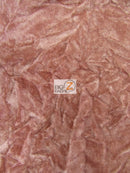 Crushed Flocking Upholstery Velvet Fabric / Rust / 40 Yard Roll-1