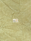 Crushed Flocking Upholstery Velvet Fabric / Tan / 40 Yard Roll-1