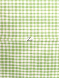 Mini Checkered Gingham Poly Cotton Printed Fabric / Sold By The Yard