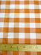 Checkered Gingham Poly Cotton Printed Fabric / Sold By The Yard