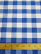 Checkered Gingham Poly Cotton Printed Fabric / Sold By The Yard