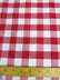 Checkered Gingham Poly Cotton Printed Fabric / Sold By The Yard