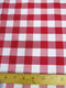 Checkered Gingham Poly Cotton Printed Fabric / Sold By The Yard