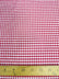 Mini Checkered Gingham Poly Cotton Printed Fabric / Red / Sold By The Yard