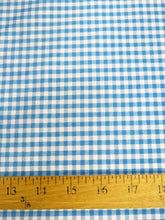 Mini Checkered Gingham Poly Cotton Printed Fabric / Sold By The Yard