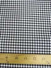 Mini Checkered Gingham Poly Cotton Printed Fabric / Sold By The Yard