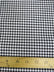Mini Checkered Gingham Poly Cotton Printed Fabric / Black / Sold By The Yard