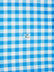 Checkered Gingham Poly Cotton Printed Fabric / Turquoise / 50 Yard Bolt