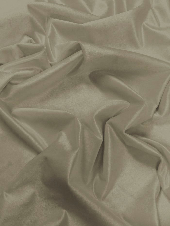 Matte Butter Velvet Drapery Upholstery Fabric / Smoke / Sold By The Yard