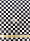 Poly Cotton Printed Fabric Square Checkered / Sold By The Yard