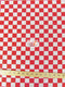 Poly Cotton Printed Fabric Square Checkered / Sold By The Yard