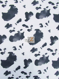 Cow Print Poly Cotton Fabric / Sold By The Yard
