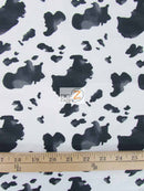 Cow Print Poly Cotton Fabric / Brown / 50 Yard Bolt-2