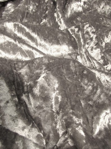 Crushed Stretch Velvet Costume Fabric / Off-White / Sold By The Yard - 0