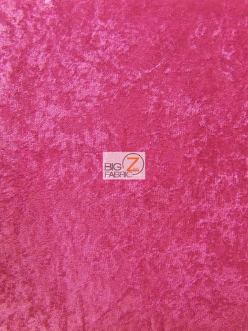 Crushed Stretch Velvet Costume Fabric / Hot Pink / Sold By The Yard