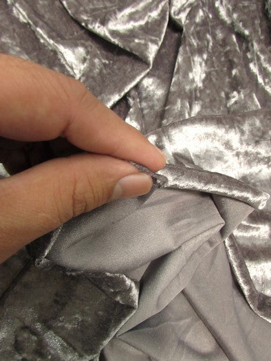 Crushed Stretch Velvet Costume Fabric / Turquoise / Sold By The Yard