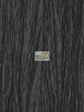 Crushed Taffeta Fabric / Black / Sold By The Yard
