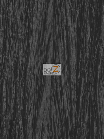 Crushed Taffeta Fabric / Black / Sold By The Yard