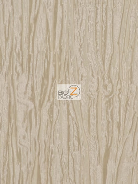 Crushed Taffeta Fabric / Champagne / Sold By The Yard