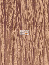 Crushed Taffeta Fabric / Coral / Sold By The Yard