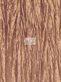 Crushed Taffeta Fabric / Coral / Sold By The Yard