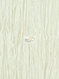 Crushed Taffeta Fabric / Ivory / Sold By The Yard