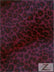 Red/Black Spot Velboa Cheetah Animal Short Pile Fabric / By The Roll - 50 Yards