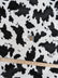White/Black Velboa Cow Animal Short Pile Fabric / Sold By The Yard