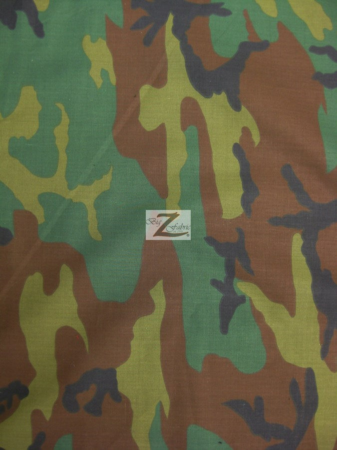 Poly Cotton Printed Fabric Army Camouflage / Army 2 / Sold By The Yard