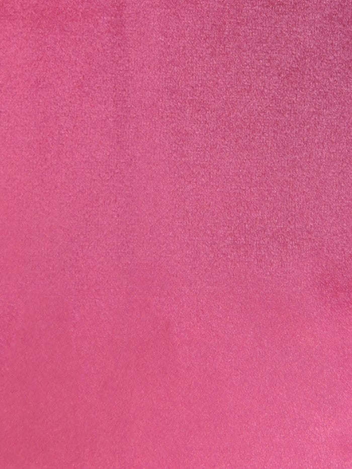 Solid Butter Velvet Drapery Upholstery Fabric / Fuchsia / Sold By The Yard