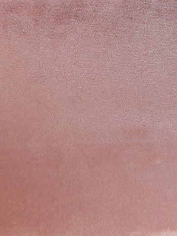 Solid Butter Velvet Drapery Upholstery Fabric / Wood Rose / Sold By The Yard