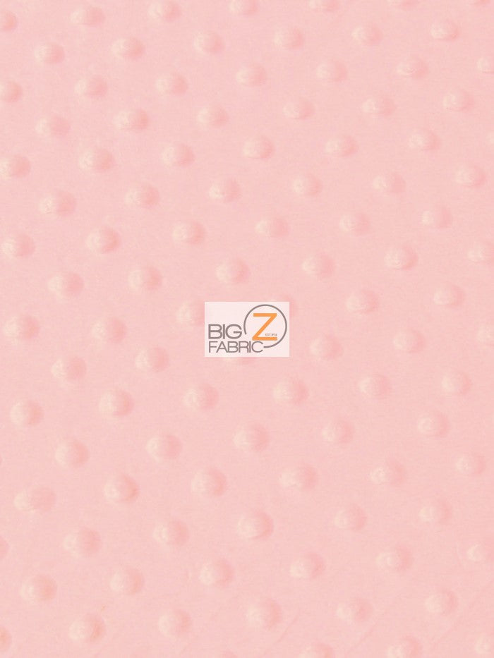 Peach Minky Dimple Dot Baby Soft Fabric / Sold By The Yard