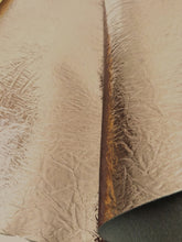 Storm Gray Distressed/Crushed Chrome Metallic Mirror Vinyl Fabric